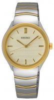 Seiko - Stainless Steel - Yellow Gold Plated - Quartz Watch, Size 30mm SUR550P1