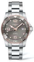Longines - HydroConquest, Stainless Steel - Ceramic/Pottery/China - Rose Gold Plated Automatic Watch, Size 39mm L37803786