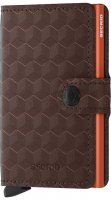 Secrid - Miniwallet, Aluminium Wallet MOp-Brown-Orange