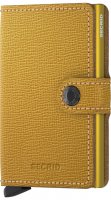 Secrid - Miniwallet, Aluminium - Leather - Size 102x65x21mm MC-OCHRE