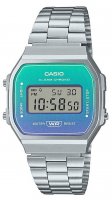 Casio - Stainless Steel - Digital Watch, Size 38.6x36.3x9.6mm A168WER-2AEF