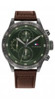 Tommy Hilfiger - Trent, Stainless Steel - Leather - Chronograph Watch, Size 46mm 1791809