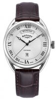 Rotary - Cantebury, Stainless Steel - Leather - Quartz Watch, Size 38mm GS05530-21