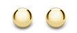 Guest and Philips - Yellow Gold - Ball Sud Earrings 9ct, Size 6mm