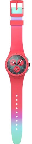 Swatch - Paradiso Kinetiko, Plastic/Silicone Chrono Watch SUSP100