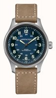 Hamilton - Khaki Field, Titanium - Leather - Auto Watch, Size 42mm H70545540
