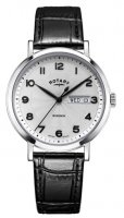 Rotary - Windsor, Stainless Steel - Leather - Quartz Watch, Size 37mm GS05420-22
