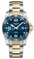 Longines - Hydroconquest, Stainless Steel - Yellow Gold Plated - Auto Watch, Size 41mm L37423967
