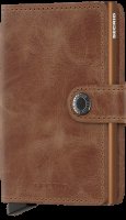 Secrid - Vintage, Aluminium Mini Wallet - MV-COGNAC-RUST