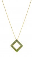 Lalique - Losange Panthere, Yellow Gold Plated Pendant 10767400