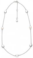 Kit Heath - Coast Pebble Pearl, Pearl Set, Sterling Silver - Rhodium Plated - Necklace, Size 18inch 90183FP