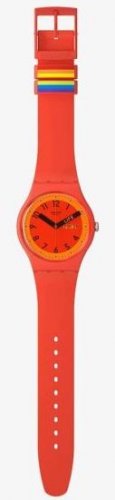 Swatch - Proudly Red, Plastic/Silicone WATCH SO29R705