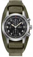 Hamilton - Khaki Field, Stainless Steel - Leather - Auto Chrono Watch, Size 44mm H71706830