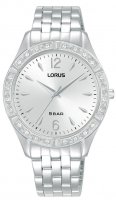 Lorus - Stainless Steel - Crystal Index Quartz Watch, Size 34mm RG265WX9
