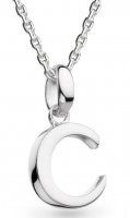 Kit Heath - Letter C, Sterling Silver Necklace 9198RPC
