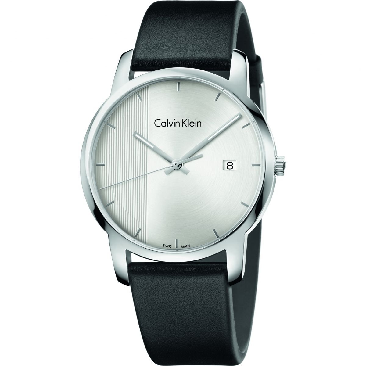 Calvin Klein - Stainless Steel Black Strap Watch | Guest and Philips