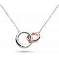 Kit Heath - Bevel Cirque, Sterling Silver - Rose Gold Plated - Necklace, Size 18"