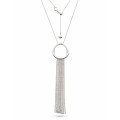 Kit Heath - Sandblast Waterfall, Sterling Silver - - Necklace, Size 26"