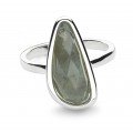 Kit Heath - Labradorite Set, Silver Ring