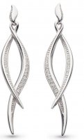 Kit Heath - entwine, Cubic Zirconia Set, Sterling Silver - stud earrings 50225cz