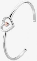 Clogau - Tree Of Life, Sterling Silver Heart Bangle 3STLHBG7