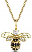 Jools - Bee, Cubic Zirconia Set, Yellow Gold Plated - Pendant KPN3813BWY