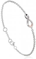 Clogau - Eternity, Diamond Set, Sterling Silver With 9ct Rose Gold Bracelet