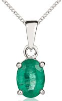 Guest and Philips - Emerald Set, White Gold - 9ct Pendant 62-60-001