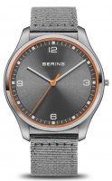 Bering - Ultra Slim, Stainless Steel - Fabric - Classic Quartz Watch, Size 43mm 18342-577