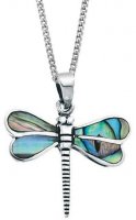 Gecko - SHELL DRAGONFLY, Sterling Silver PENDANT P2512S