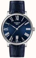 Tissot - Carson Premium Gent Moonphase, Stainless Steel - Leather - Quartz Watch, Size 40mm T1224231604300
