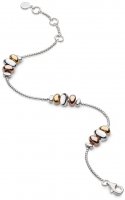 Kit Heath - Coast Tumble, Rose Gold Plated - Rhodium Plated - Yellow Gold Plated Golden Station Bracelet, Size 7.5" 70194RGRP