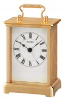 Seiko - Mantle, Brass Quartz Clock QHE093G