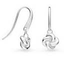 Kit Heath - Marina Tide Knot, Sterling Silver Drop Earrings 61060RP