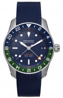 Bremont - Supermarine, Stainless Steel - Fabric - Mechanical Watch with GMT function,, Size 40mm S302-BLGN-R-S