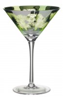 Guest and Philips - Tropical Leaves, Glass/Crystal 2 Cocktail Glasses ART30105 ART30105