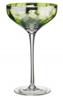 Guest and Philips - Tropical Leaves, Glass 2 Champagne Saucers ART30108