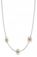 Daisy - Daisy Charm Necklace, Sterling Silver Necklace N2015