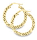 Guest and Philips - 9CT, Yellow Gold HOOP EARRINGS EA065