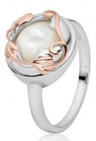 Clogau - Tudor Court, Silver and Welsh Gold Ring, Size N
