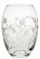 Royal Scot Crystal - Meadow Flowers, Glass/Crystal - Barrel Vase M, Size 18cm MEADBARM