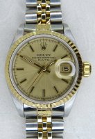 Antique Guest and Philips - Yellow Gold Rolex Oyster Perpetual Date PKT1646
