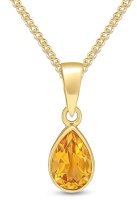 Guest and Philips - 9ct, Citrine Set, Yellow Gold - Pendant 62-70-064