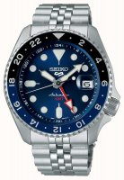 Seiko - 5 Sports Blueberry, Stainless Steel - Automatic & Manual Winding Watch, Size 43.5mm SSK003K1