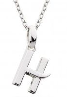 Kit Heath - Letter H, Sterling Silver Necklace 9198RPH