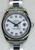 Antique Guest and Philips - Stainless Steel Rolex Lady Datejust PKT1557