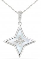Kit Heath - Revival Asroria, Cubic Zirconia Set, Sterling Silver - Star Necklace, Size 24" 90415MPC
