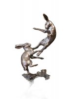 Richard Cooper - Hares Boxing, Bronze - Ornament, Size Small 1139