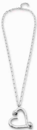 Uno de 50 - Nail and Heart, Silver Plated Necklace COL1805MTL0000U