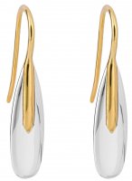 Gecko - Yellow Gold Plated Drop Earrings